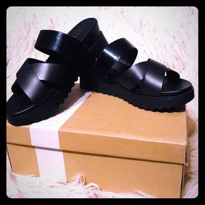 steven natural comfort kea leather platform sandal